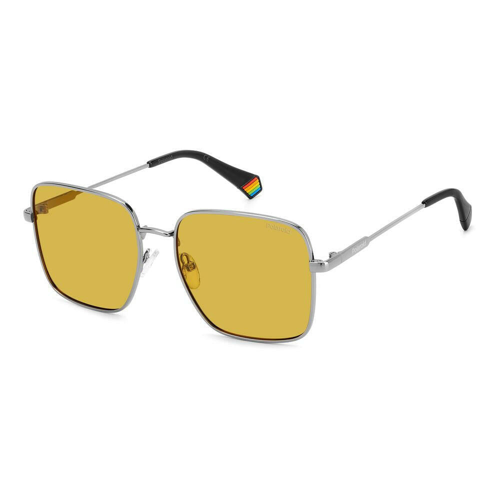 Polaroid Gray Metal Sunglasses.