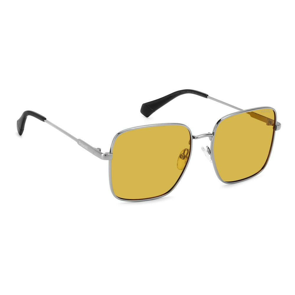 Polaroid Gray Metal Sunglasses.