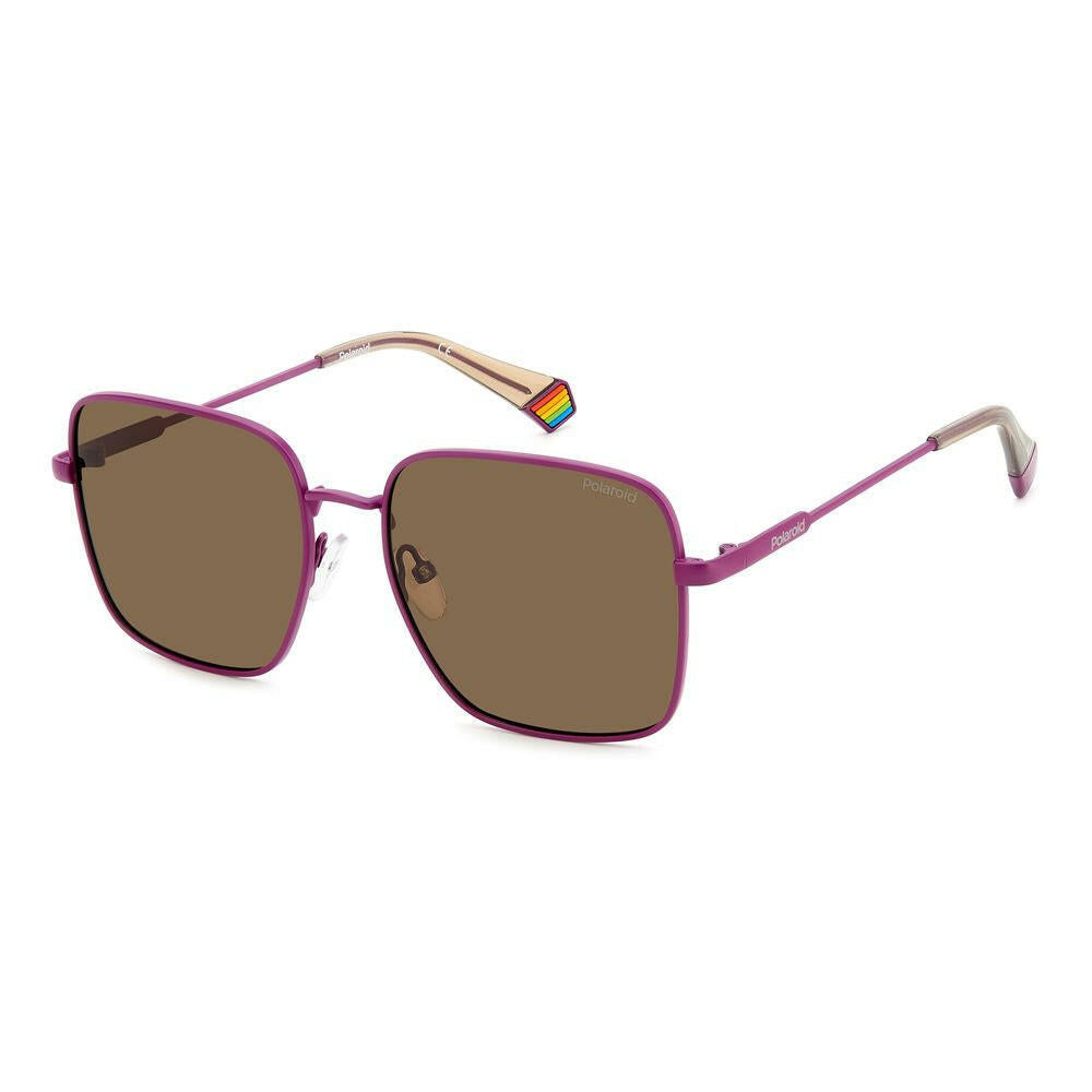 Polaroid Purple Metal Sunglasses.