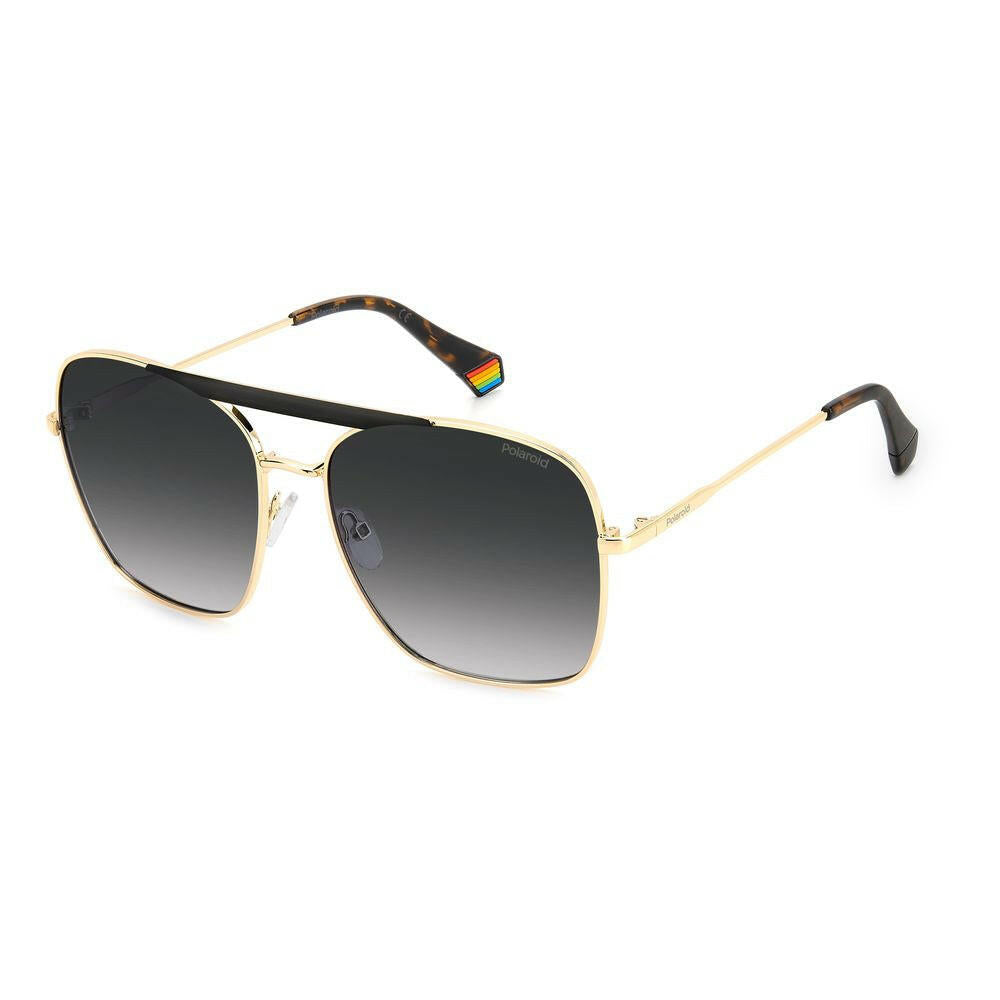 Polaroid Black Metal Sunglasses.