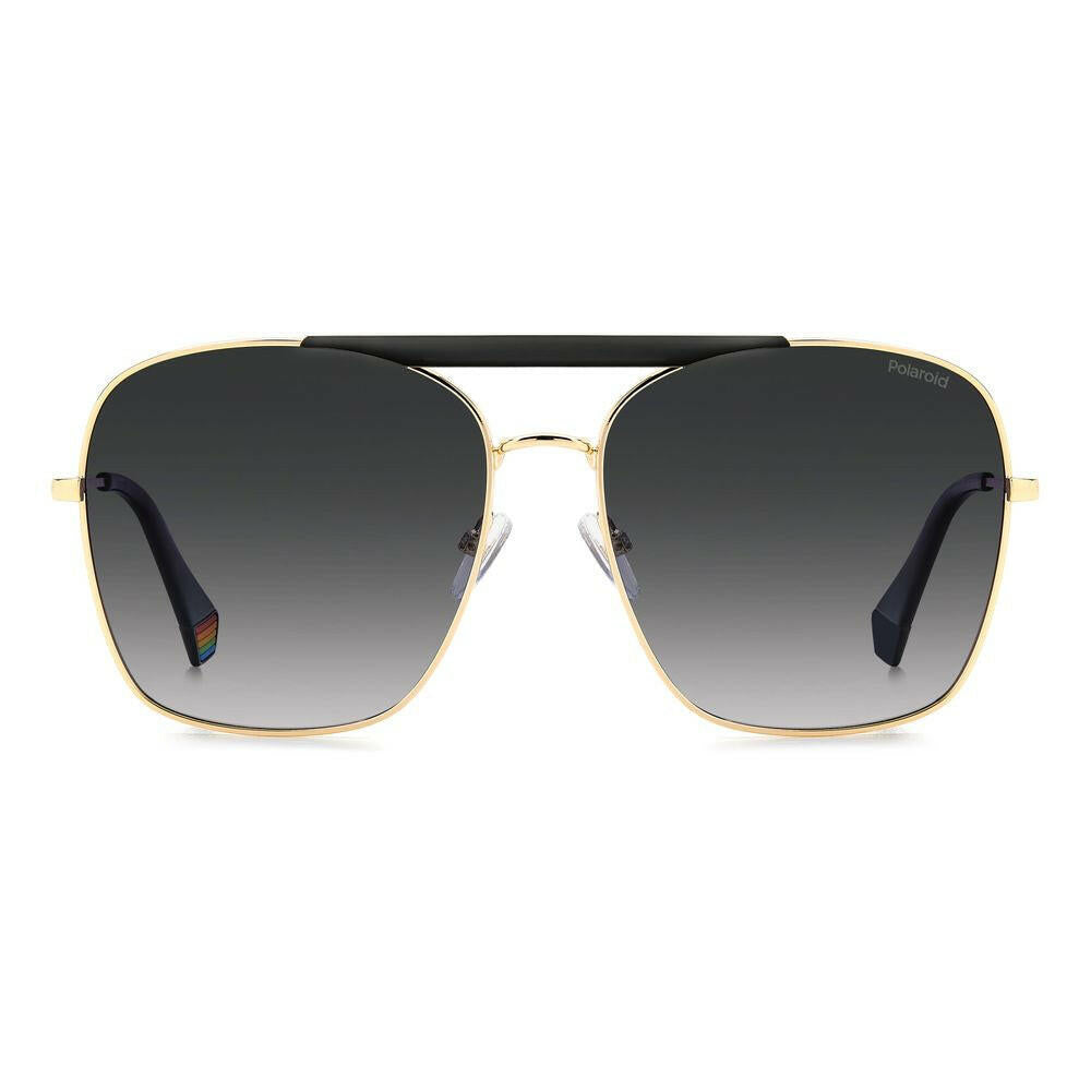 Polaroid Black Metal Sunglasses.