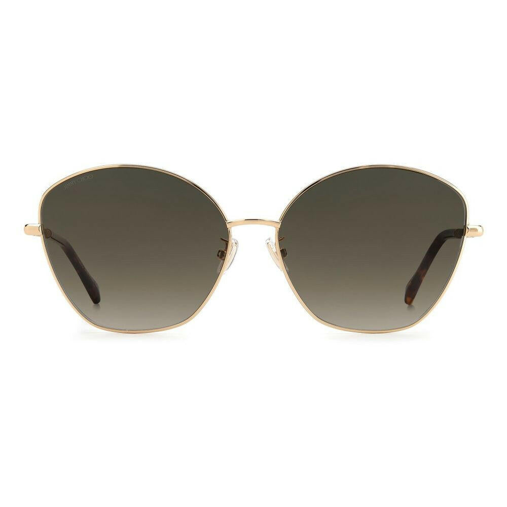 Jimmy Choo Gold Metal Sunglasses.