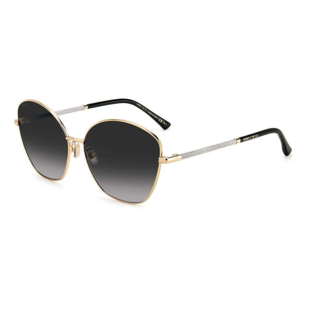 Jimmy Choo Gold Metal Sunglasses.