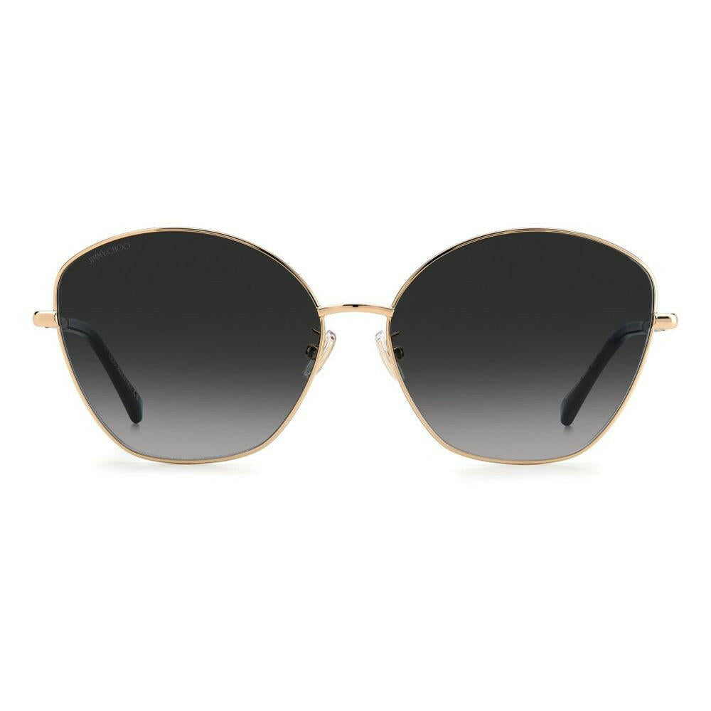 Jimmy Choo Gold Metal Sunglasses.
