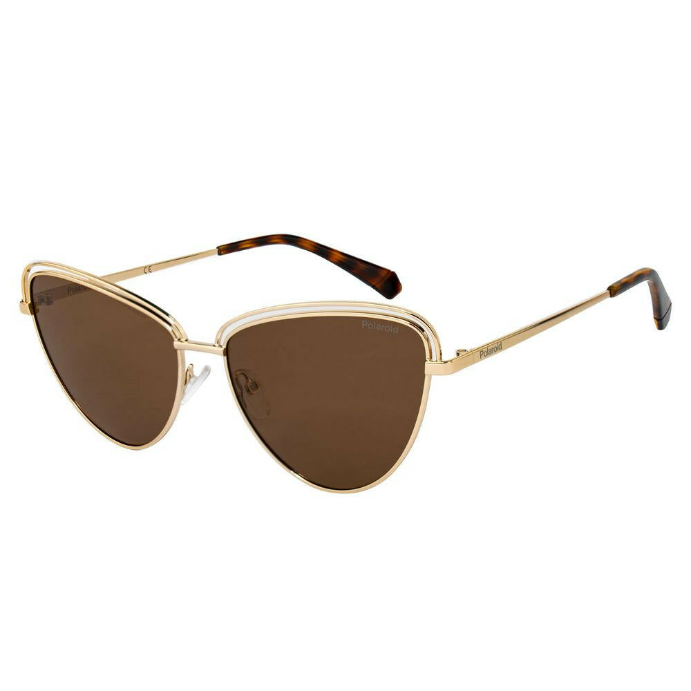Polaroid Gold Metal Sunglasses.