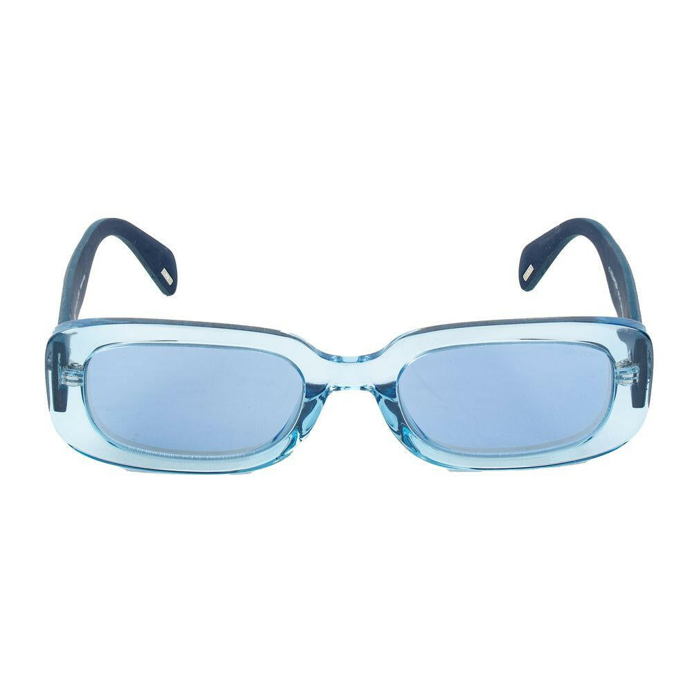 Police Blue Acetate Sunglasses.