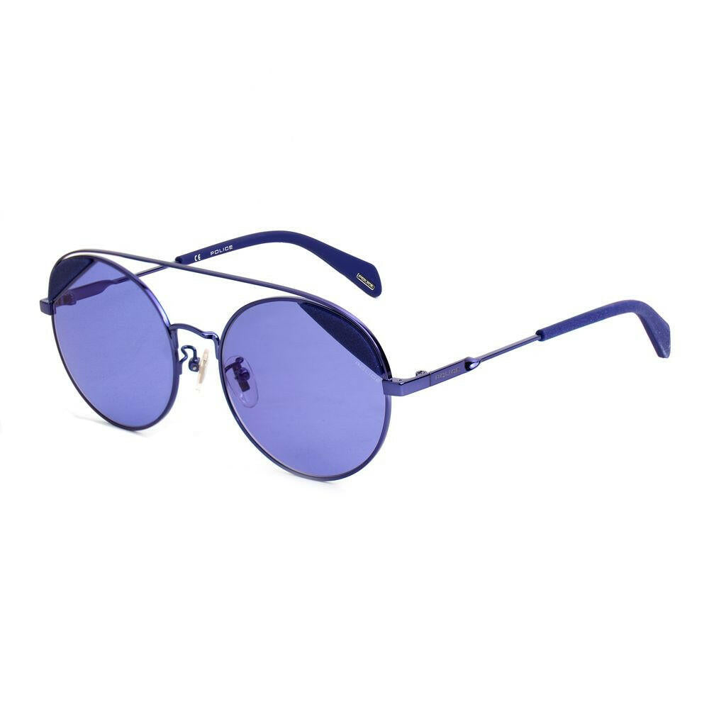 Police Blue Metal Sunglasses.