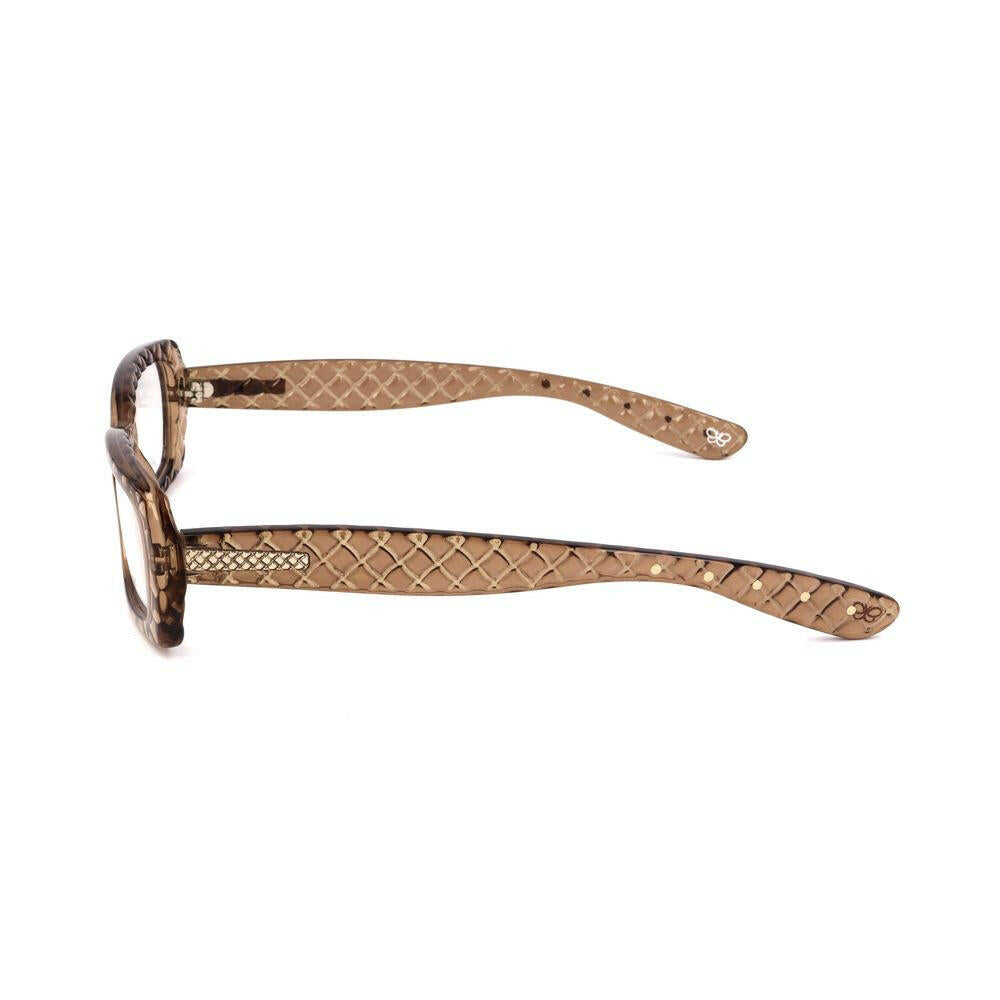 Bottega Veneta Brown Plastic Frames.