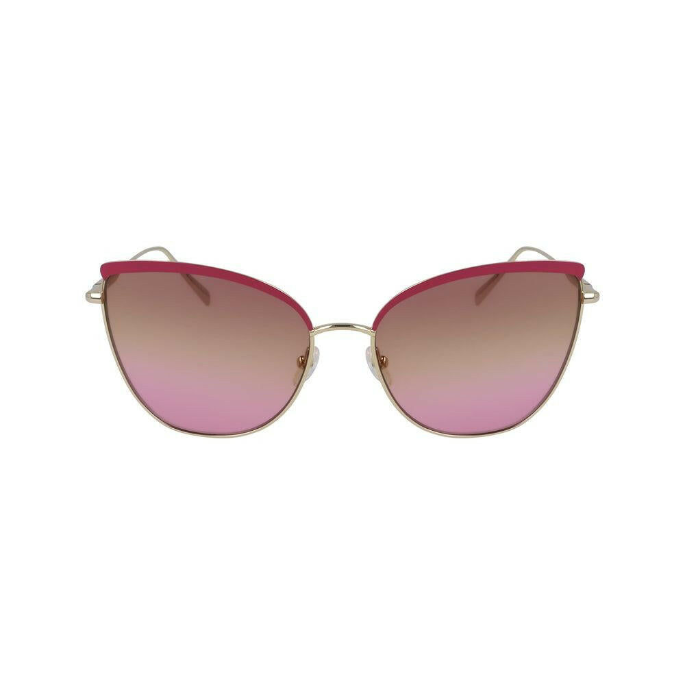 Longchamp Gold Metal Sunglasses.