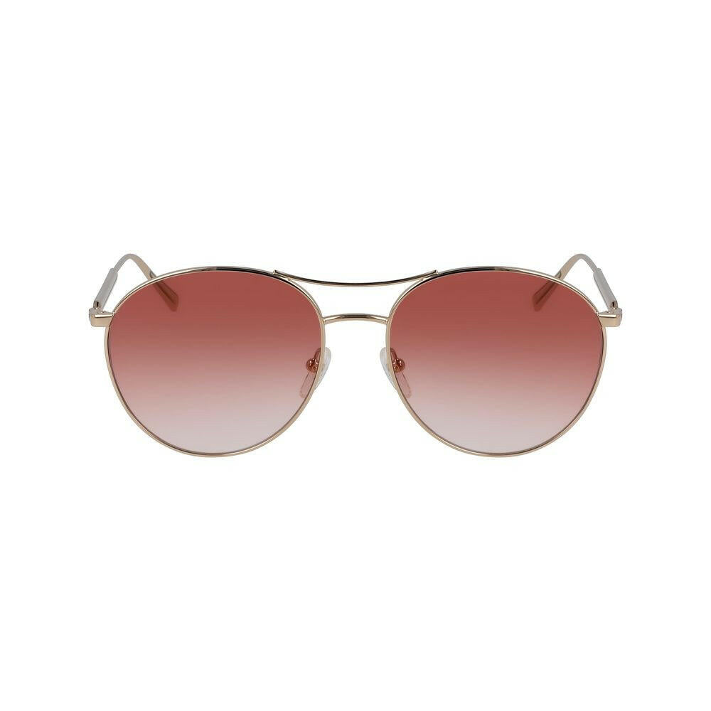 Longchamp Rose Gold Metal Sunglasses.