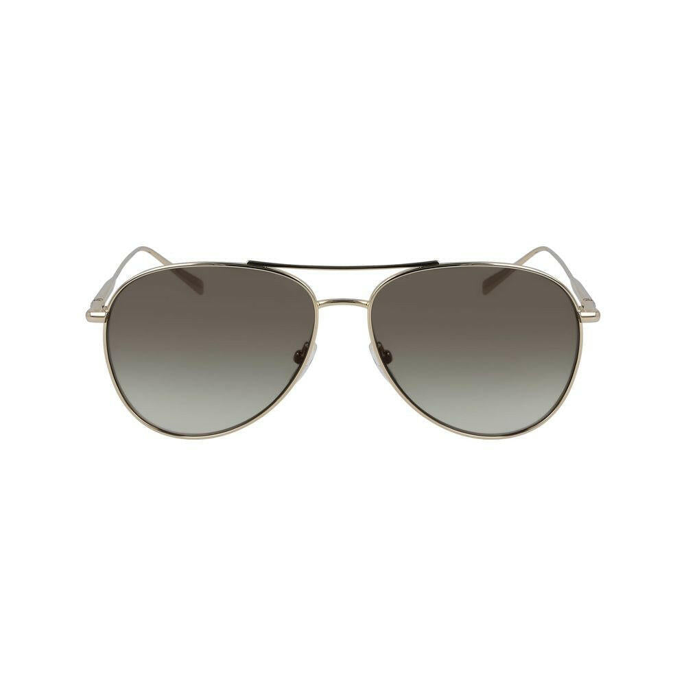 Longchamp Gold Metal Sunglasses.