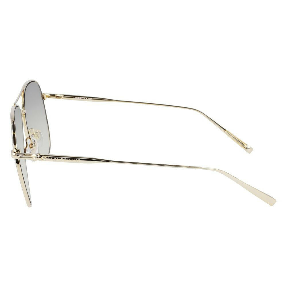 Longchamp Gold Metal Sunglasses.