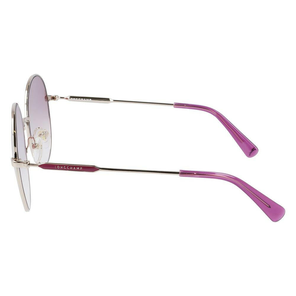 Longchamp Gold Metal Sunglasses.