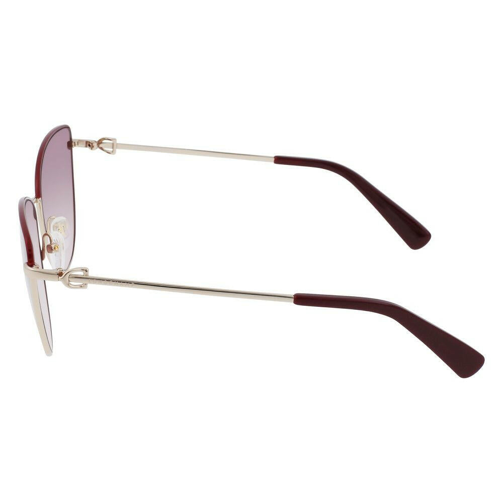 Longchamp Gold Metal Sunglasses.