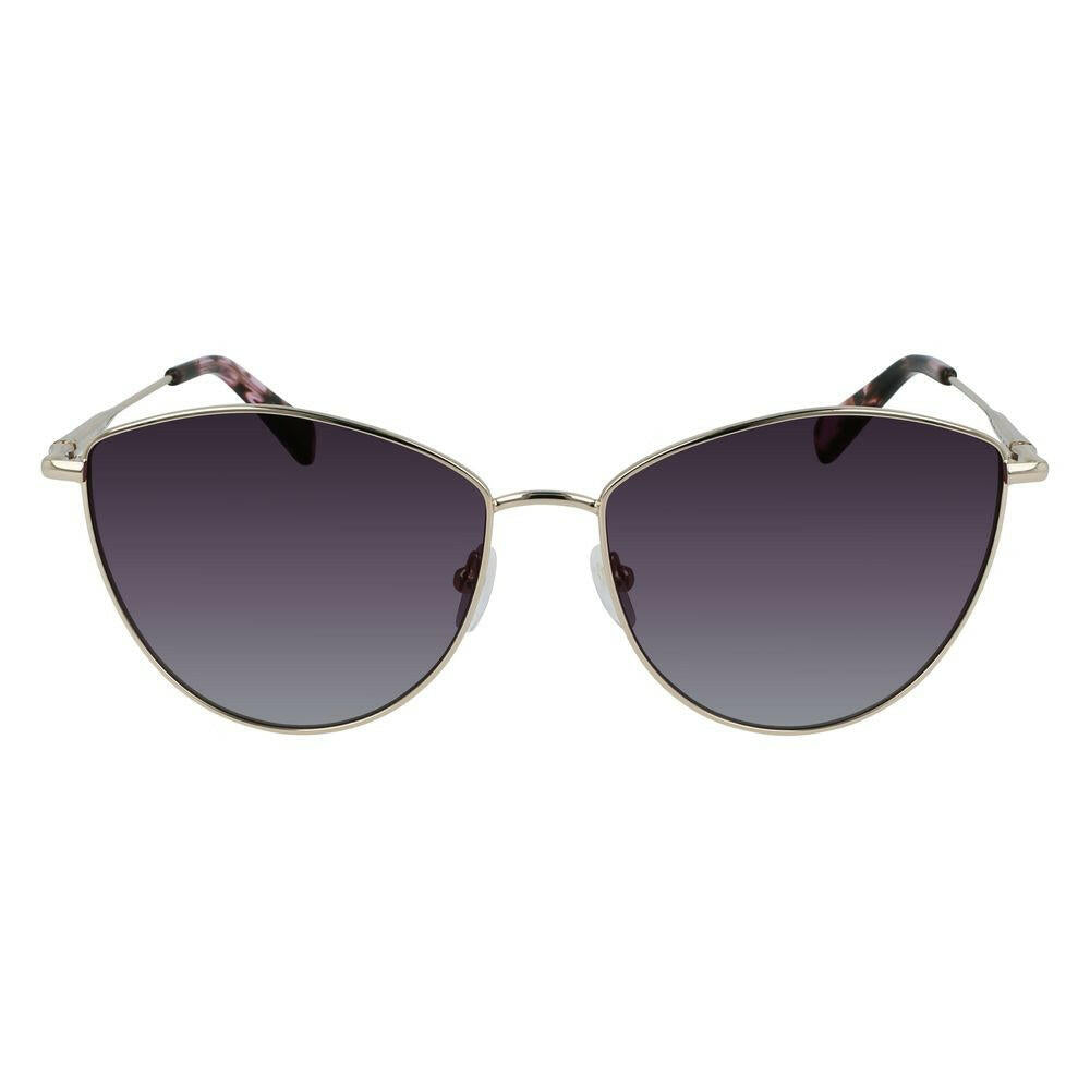 Longchamp Gold Metal Sunglasses.