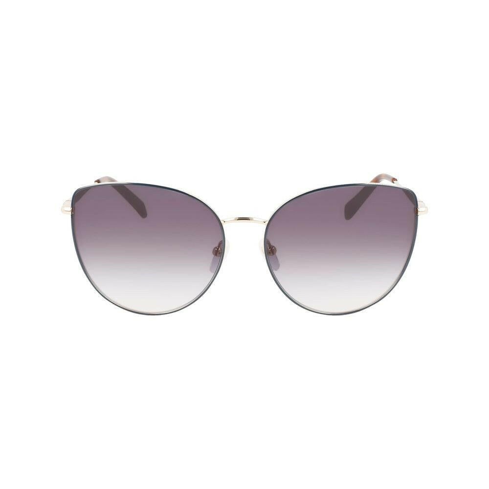 Longchamp Gold Metal Sunglasses.