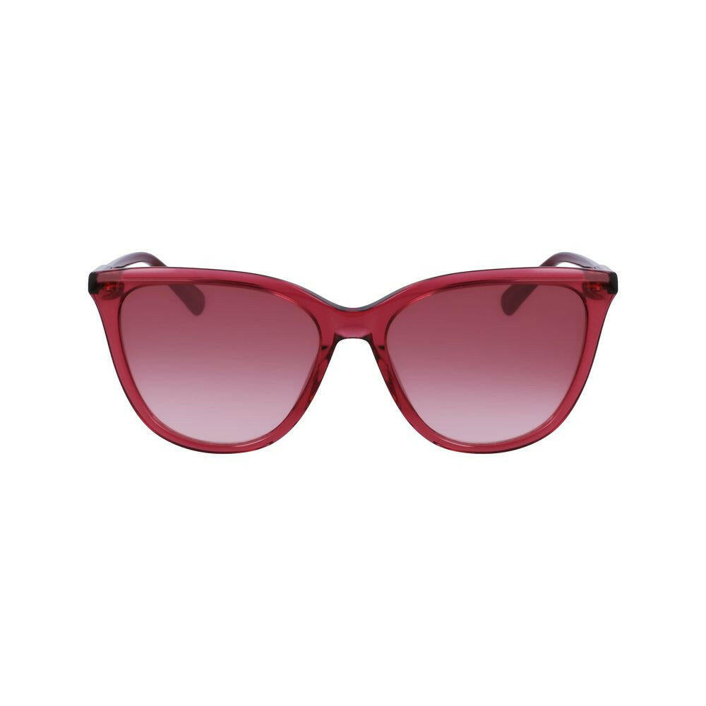 Longchamp Red Acetate Sunglasses.