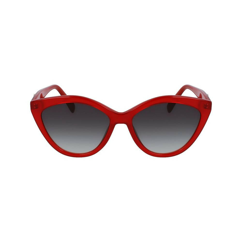 Longchamp Red Acetate Sunglasses.