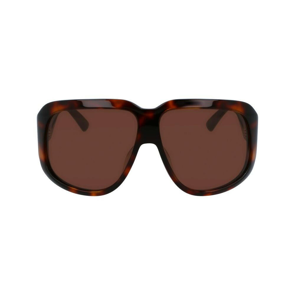 Longchamp Brown Acetate Sunglasses.