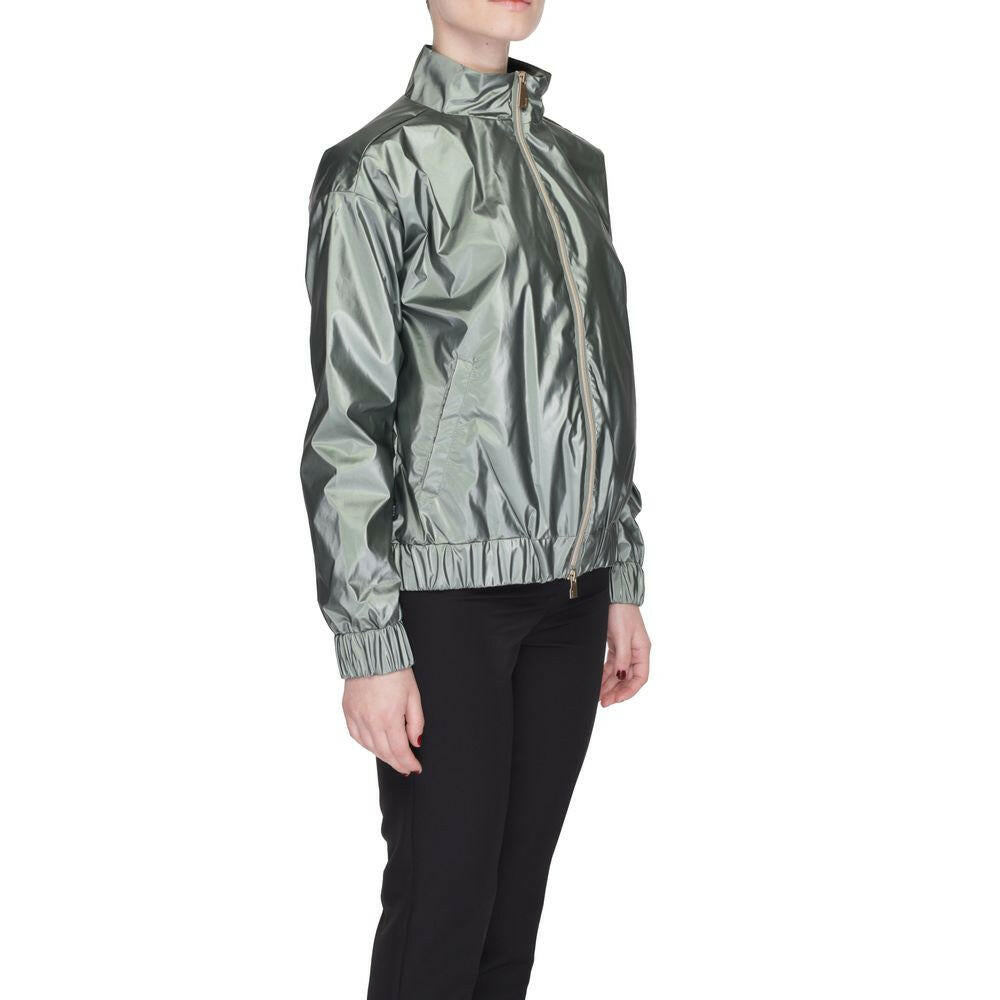 Suns Green Polyester Jackets & Coat.