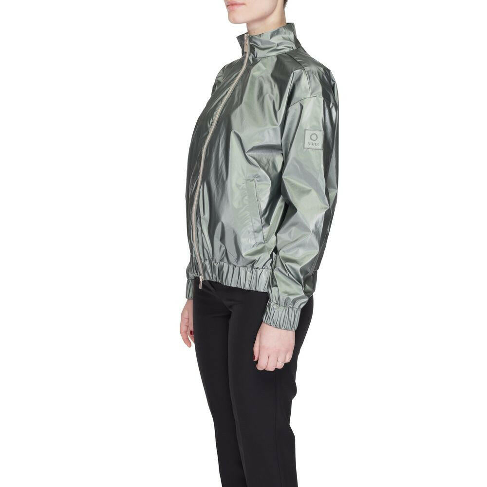 Suns Green Polyester Jackets & Coat.