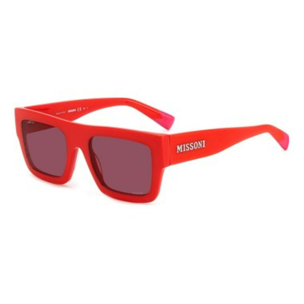 Missoni Red Plastic Sunglasses.