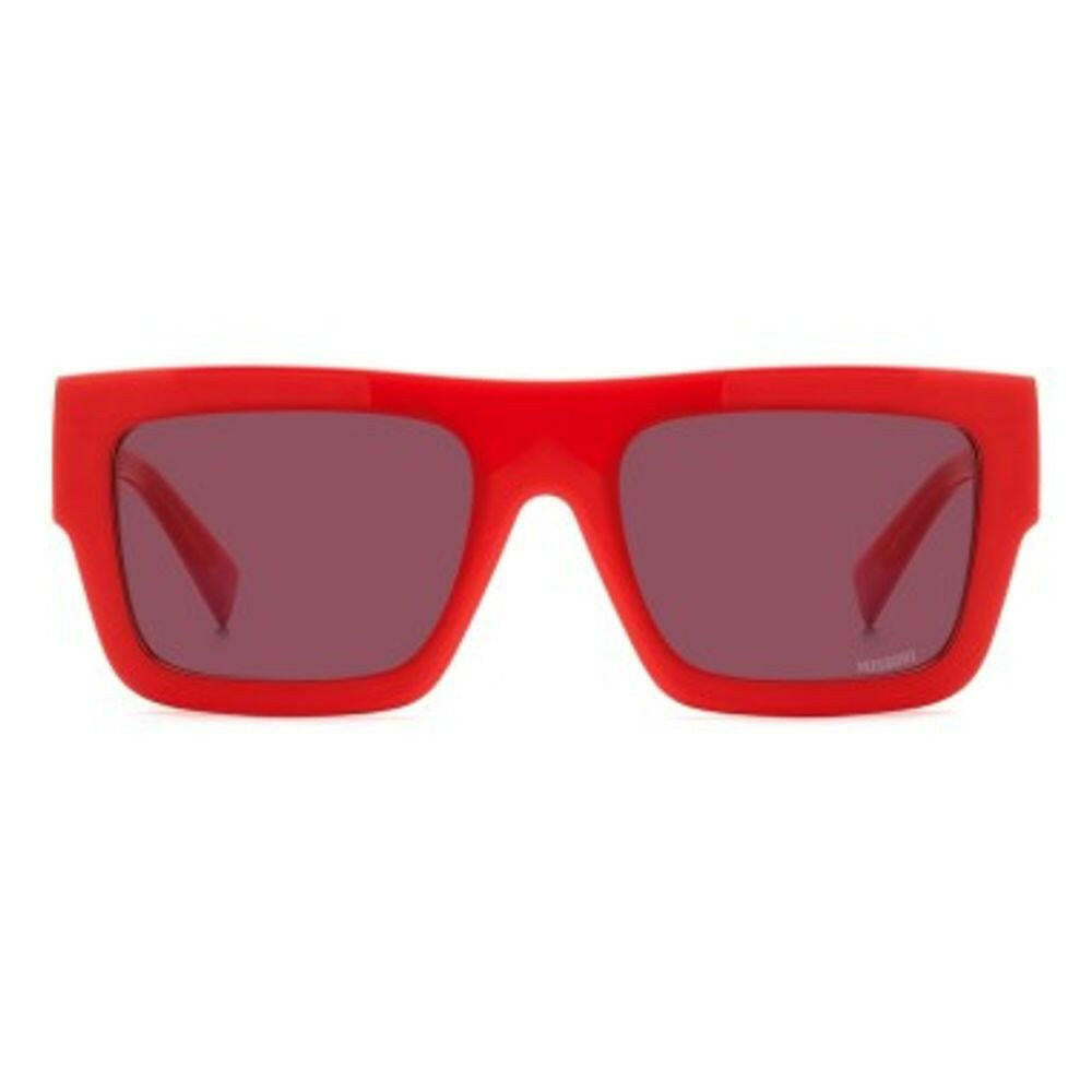 Missoni Red Plastic Sunglasses.