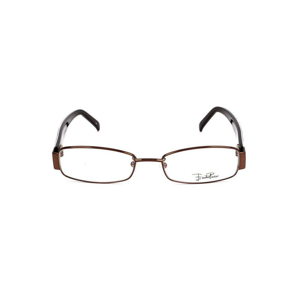 Emilio Pucci Brown Metal Frames.