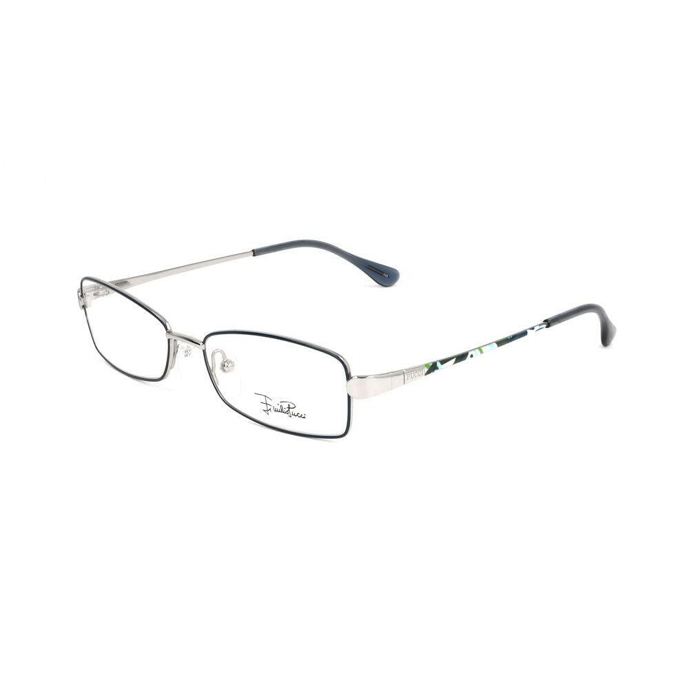 Emilio Pucci Silver Metal Frames.