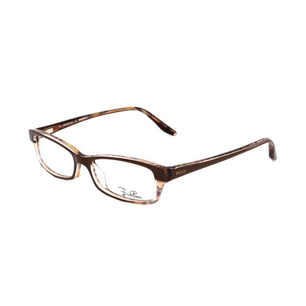 Emilio Pucci Brown Plastic Frames.