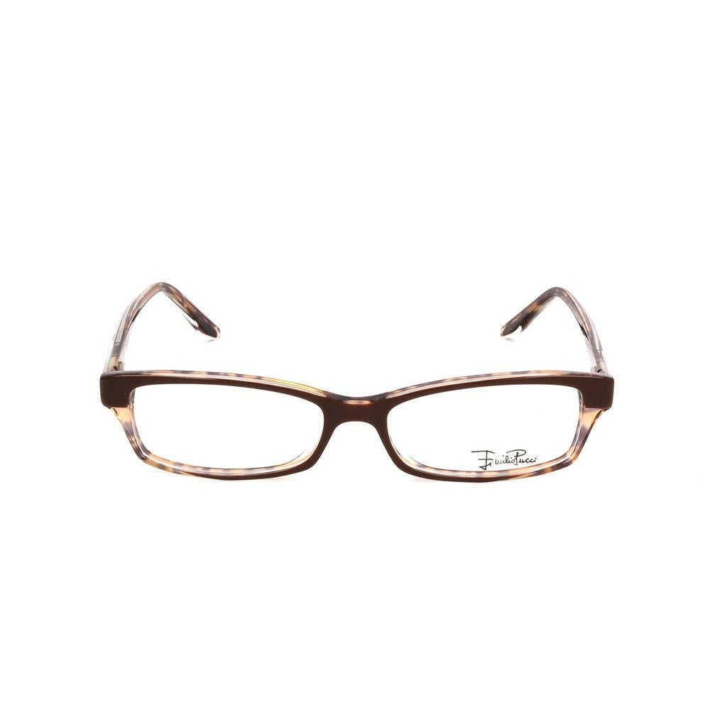 Emilio Pucci Brown Plastic Frames.