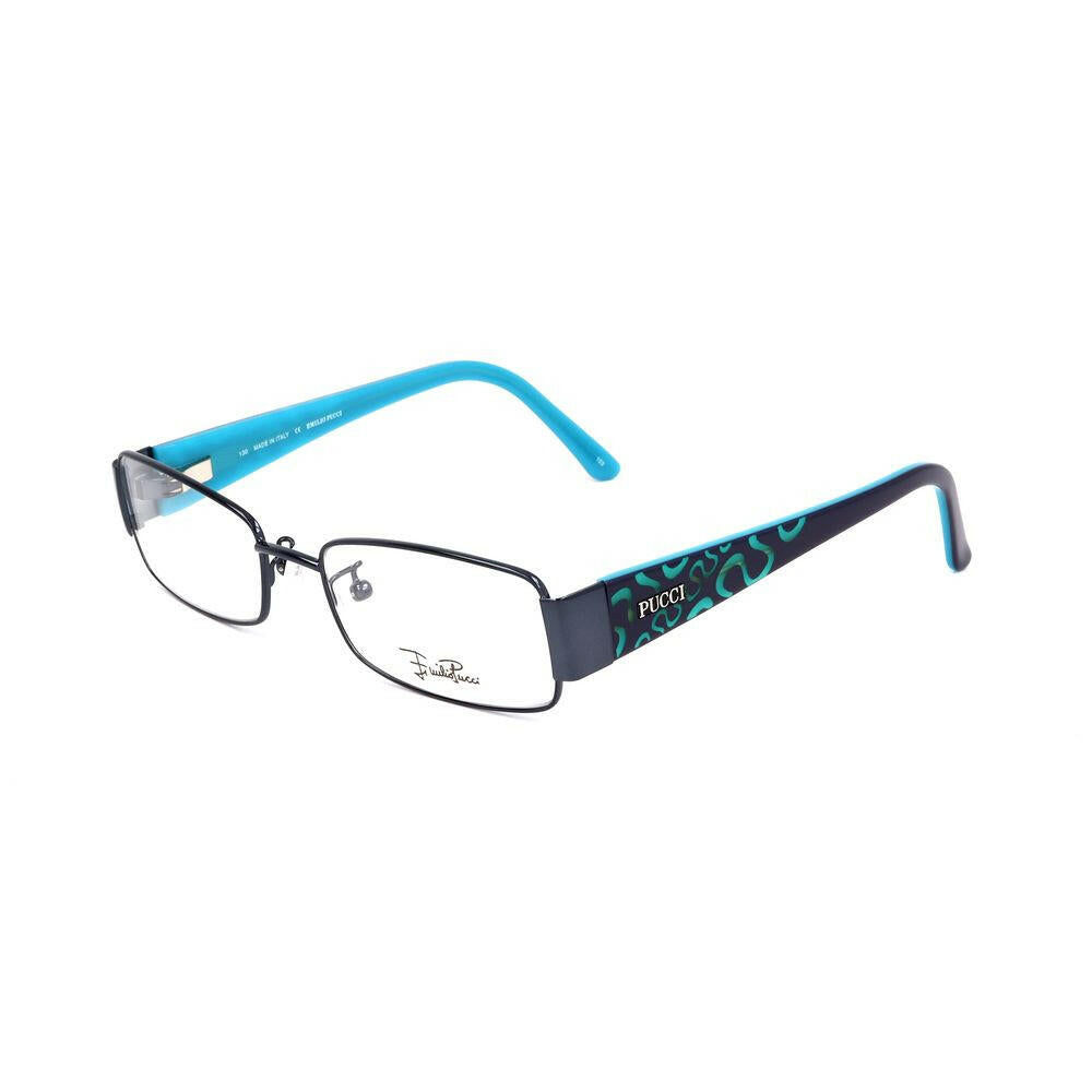 Emilio Pucci Blue Metal Frames.