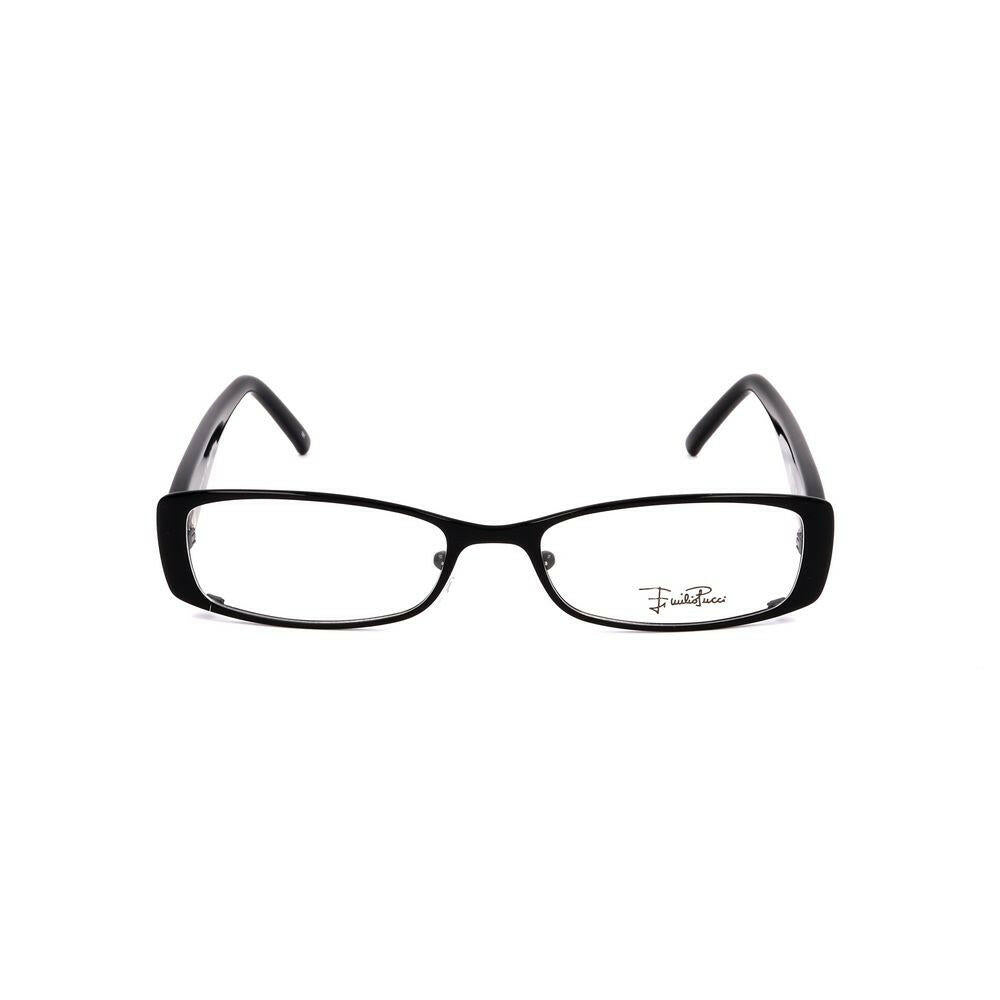 Emilio Pucci Black Metal Frames.