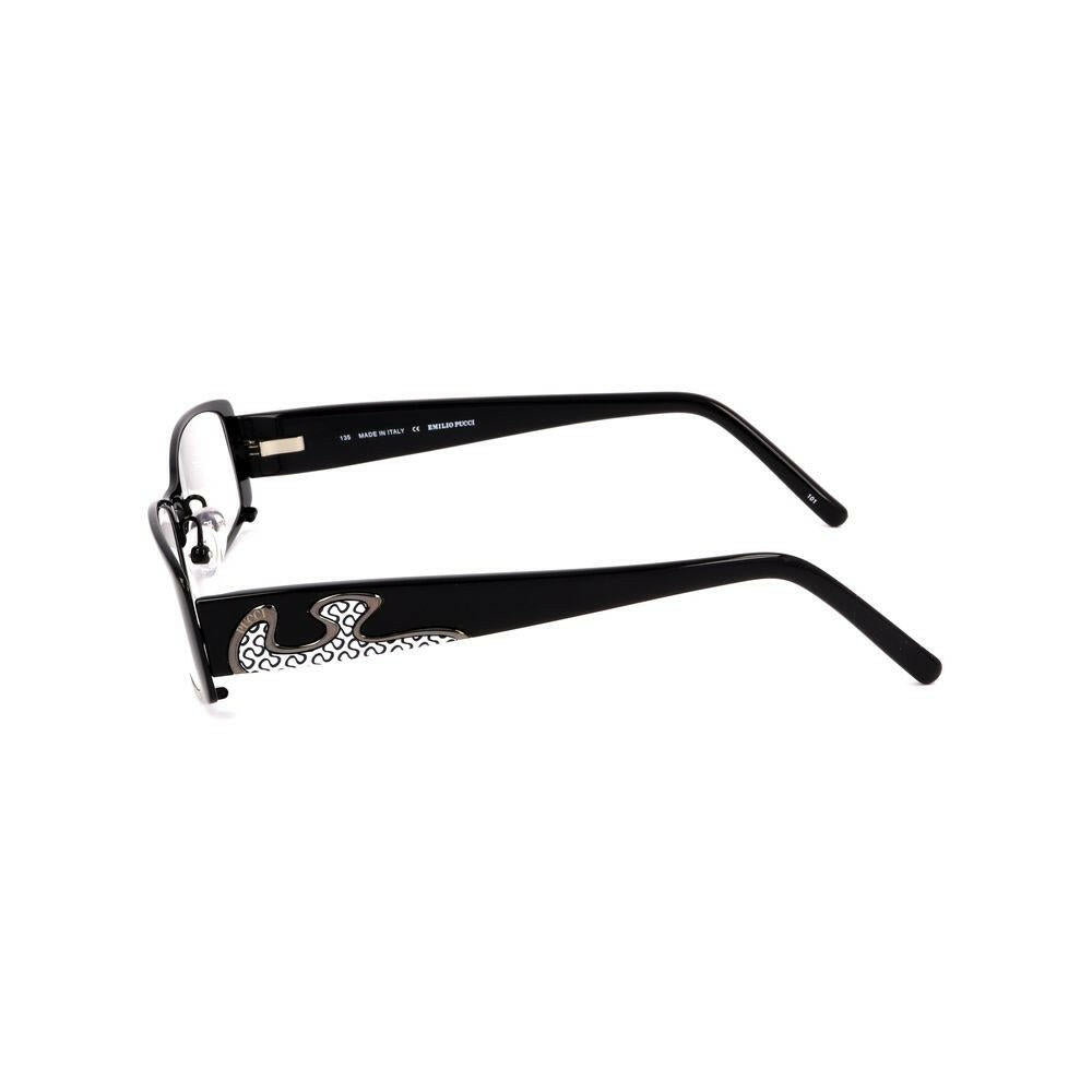 Emilio Pucci Black Metal Frames.