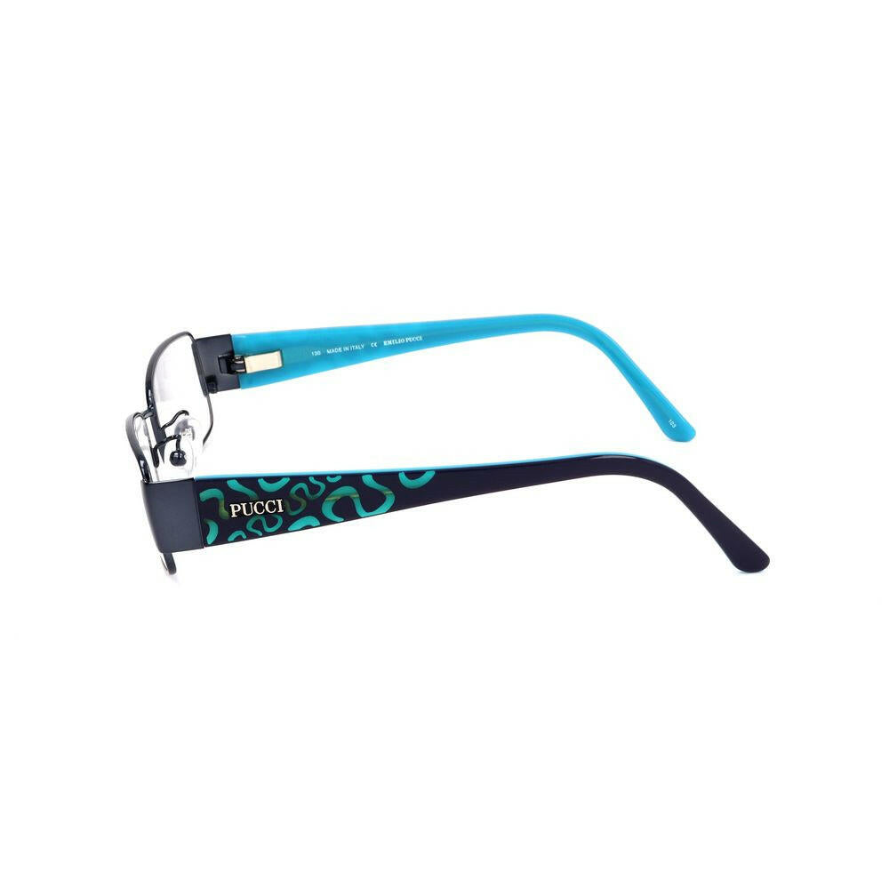Emilio Pucci Blue Metal Frames.