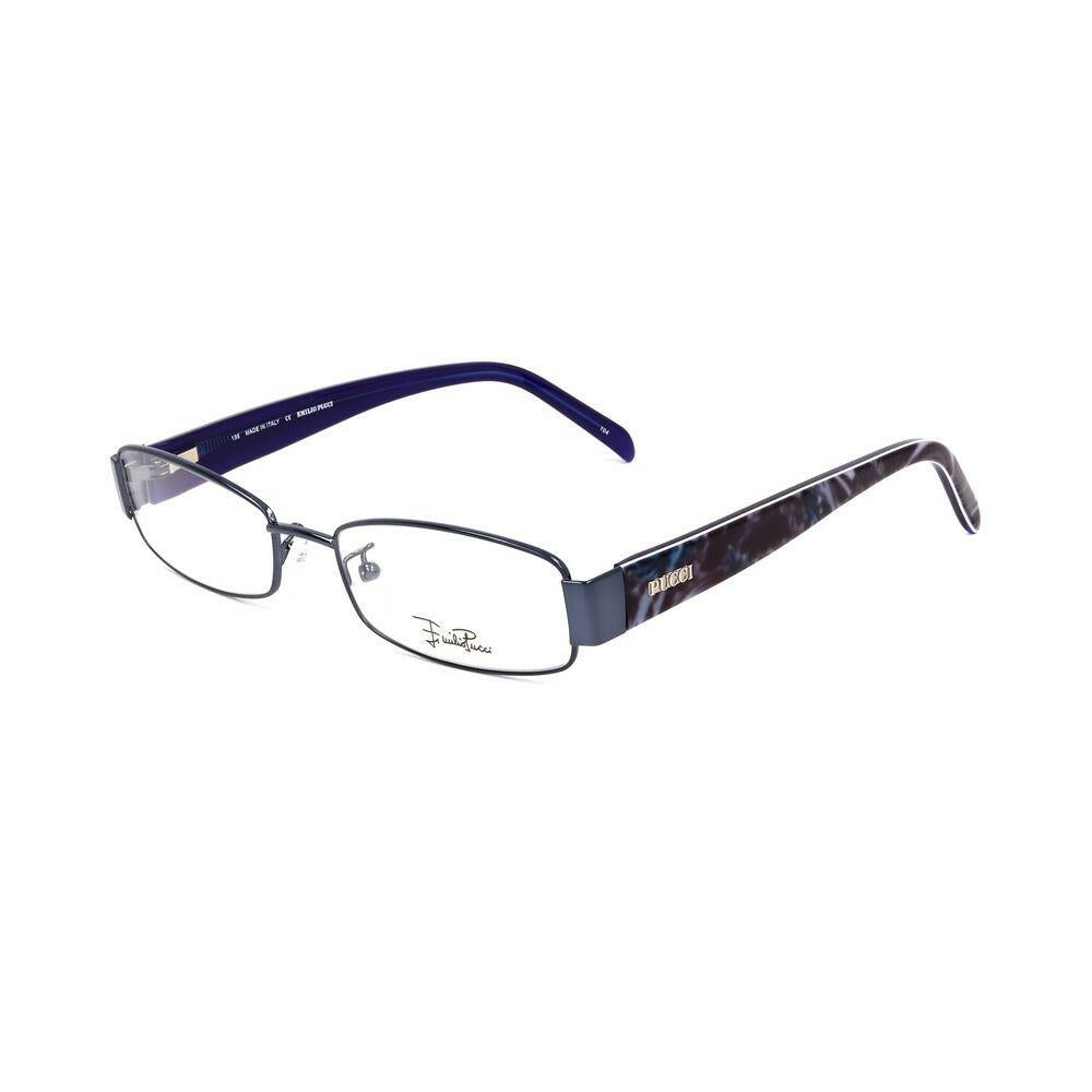 Emilio Pucci Blue Metal Frames.