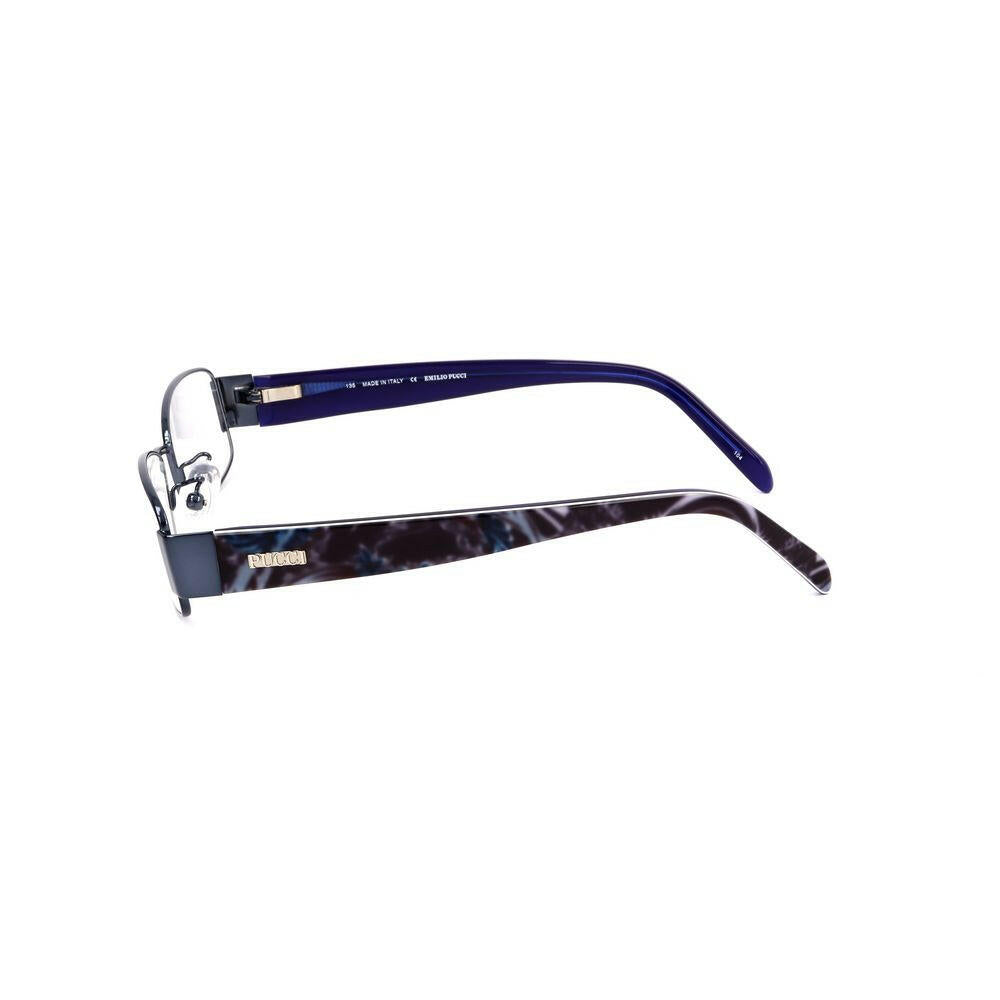 Emilio Pucci Blue Metal Frames.