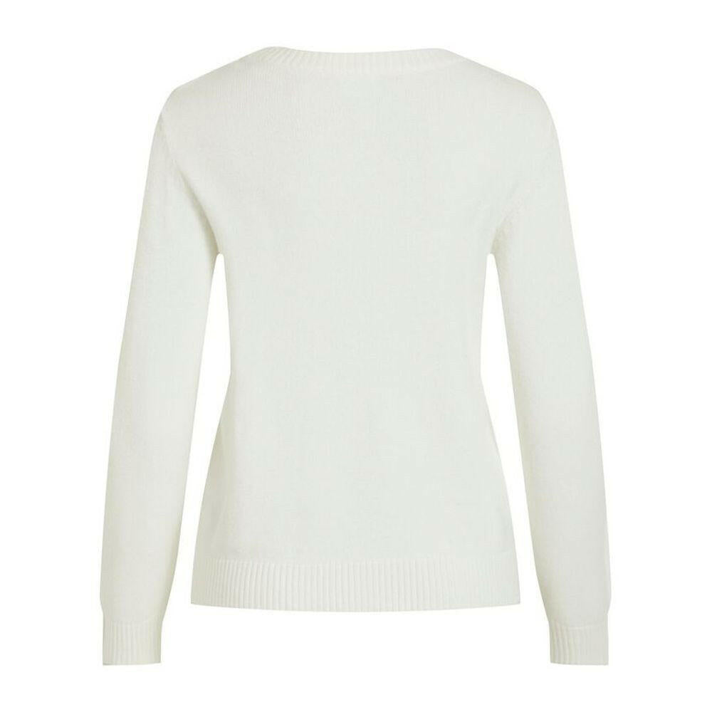 Vila Clothes White Viscose Sweater Vila Clothes