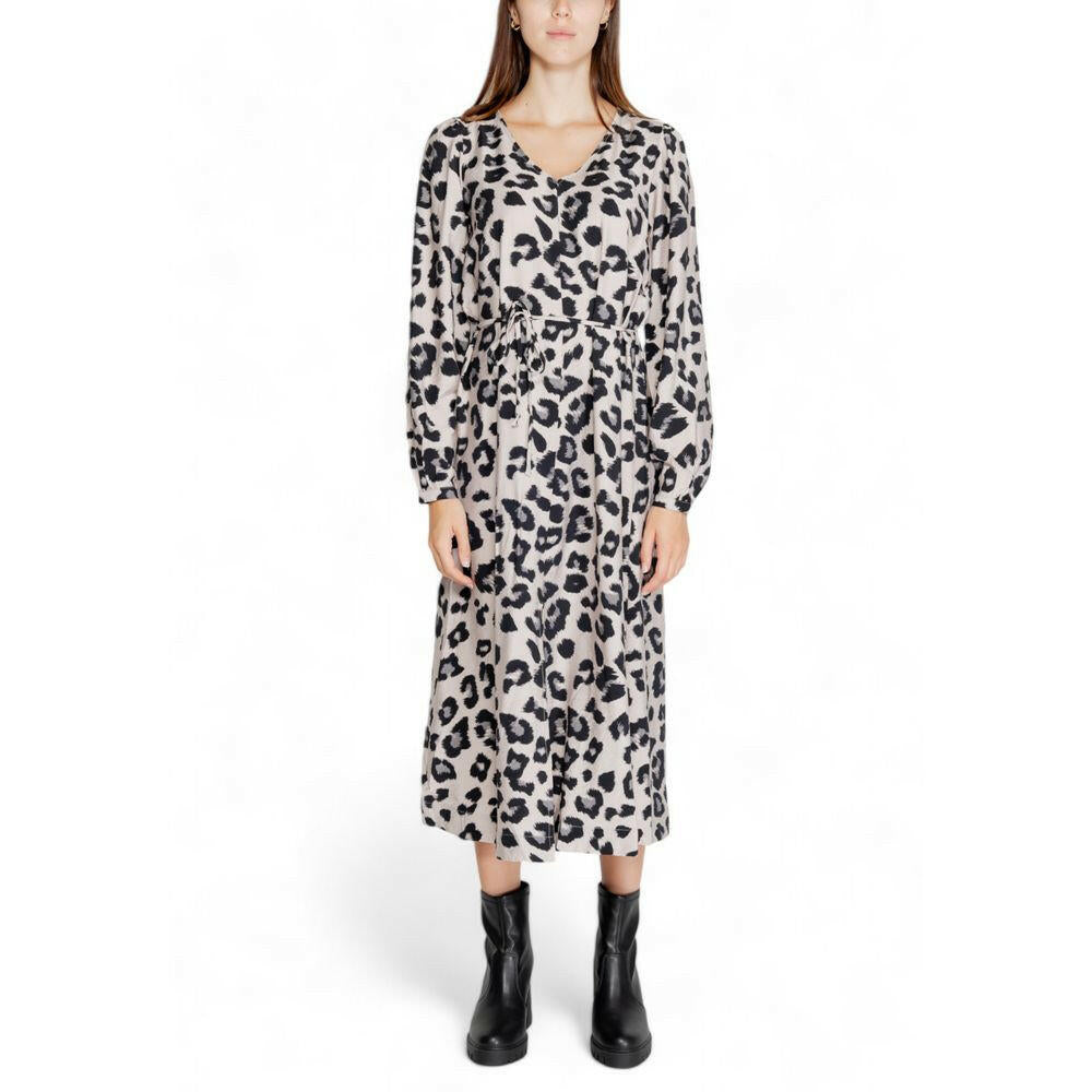 Jacqueline De Yong Gray Viscose Long Jacqueline De Yong