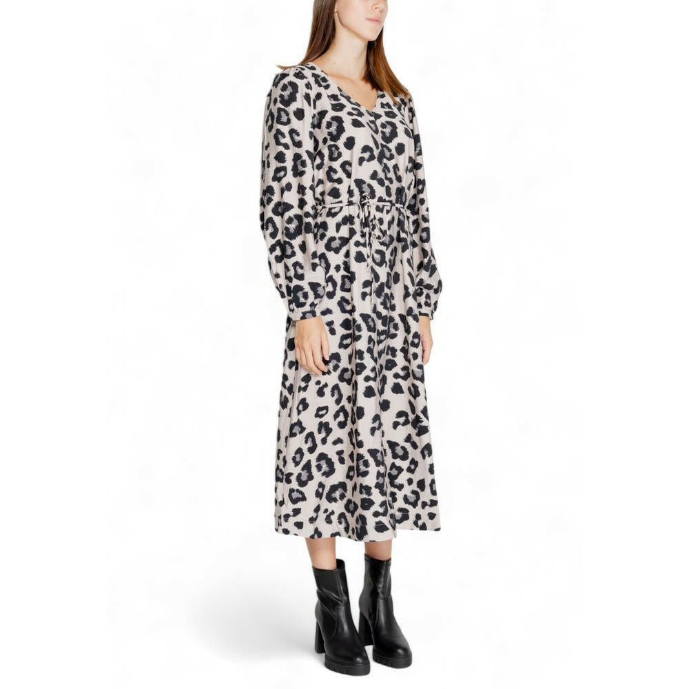 Jacqueline De Yong Gray Viscose Long Jacqueline De Yong