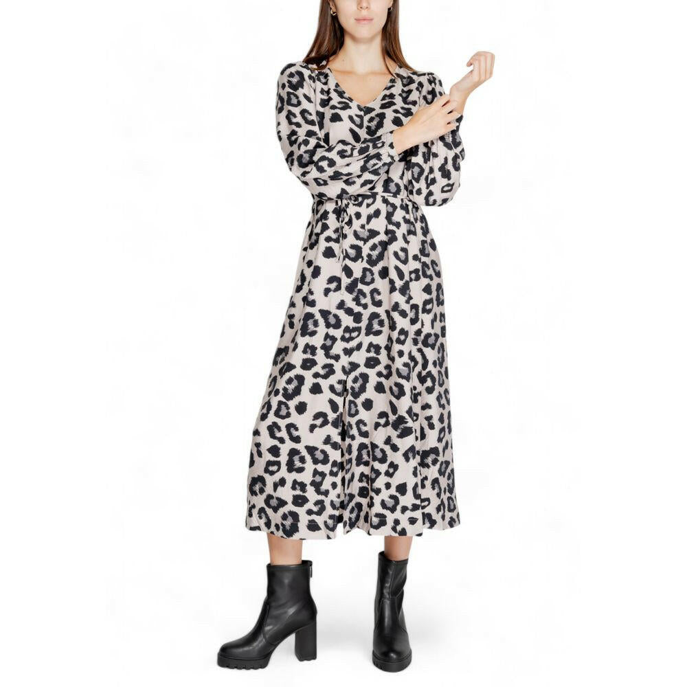 Jacqueline De Yong Gray Viscose Long Jacqueline De Yong