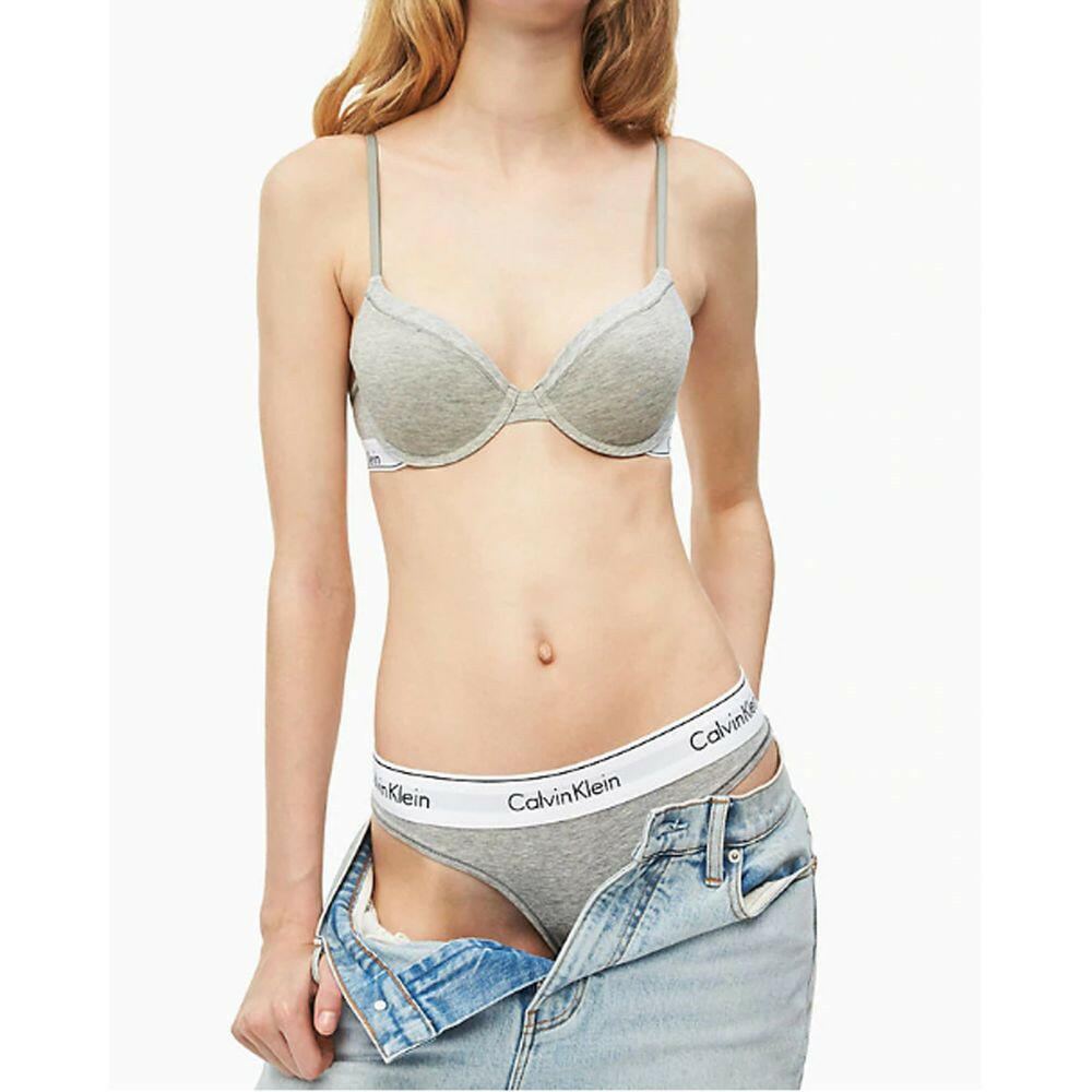 Calvin Klein Underwear Gray Cotton Panty Calvin Klein Underwear