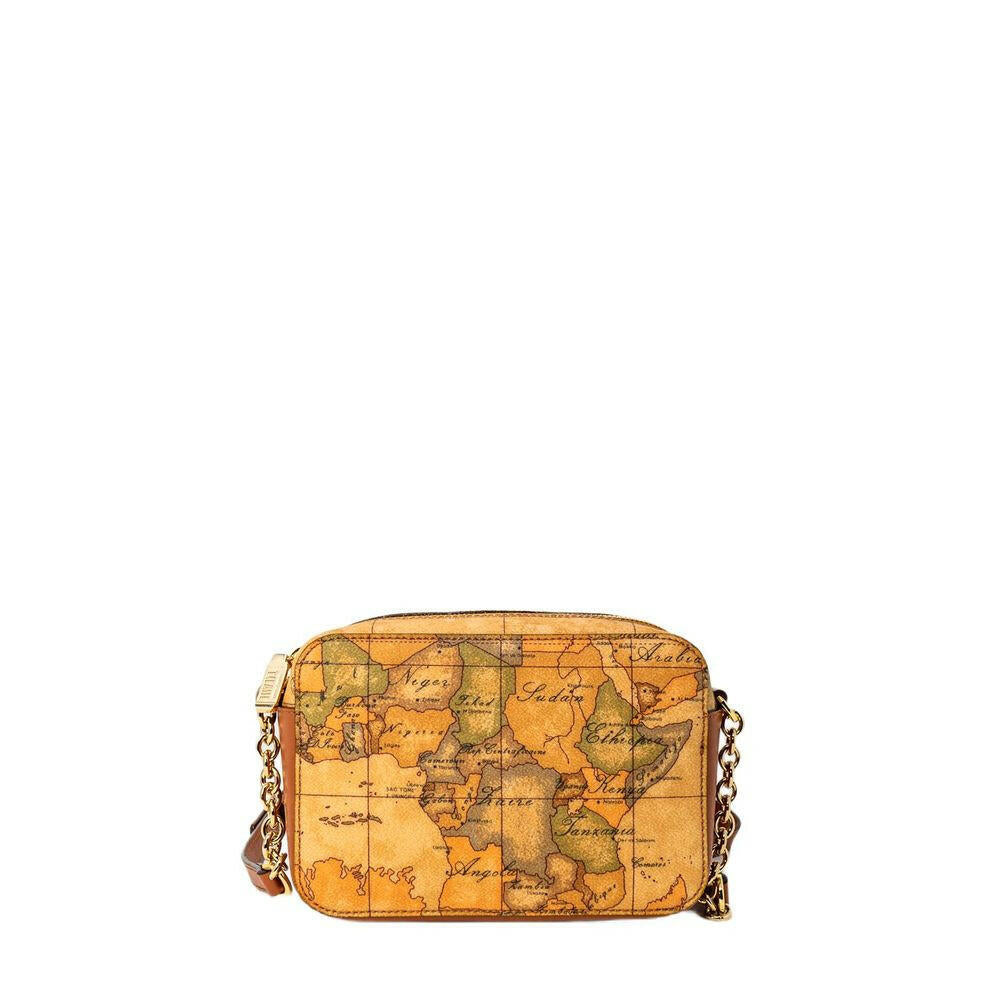 Alviero Martini Prima Classe Beige Cotton Handbag Alviero Martini Prima Classe