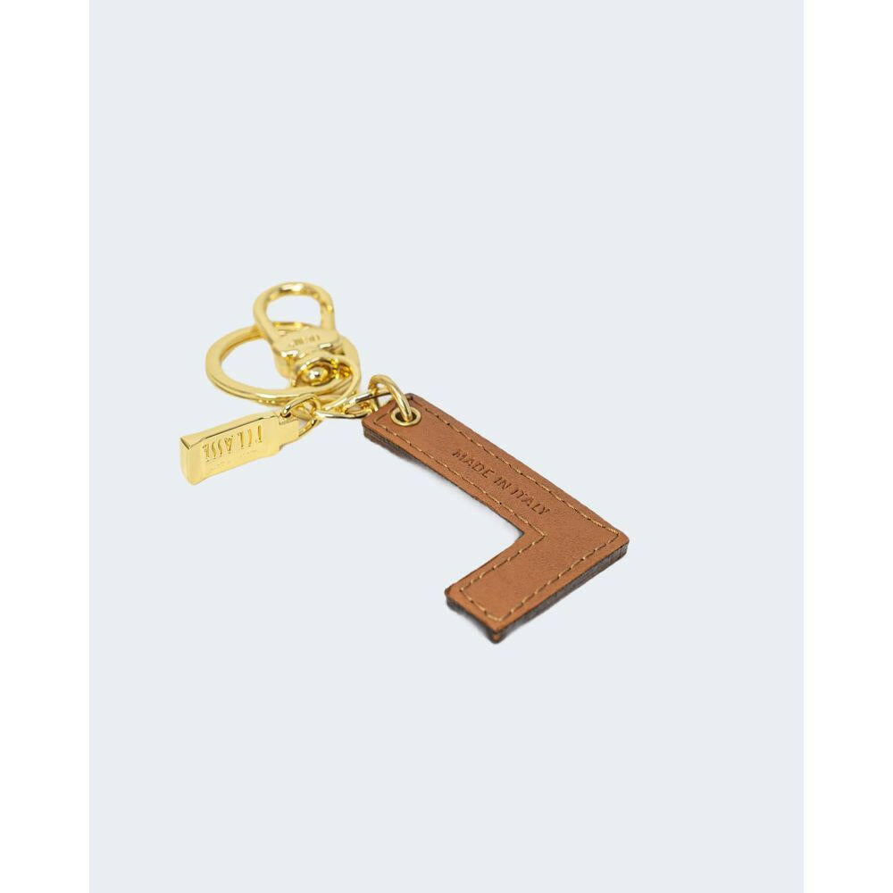 Alviero Martini Prima Classe Beige Leather Keychain Alviero Martini Prima Classe