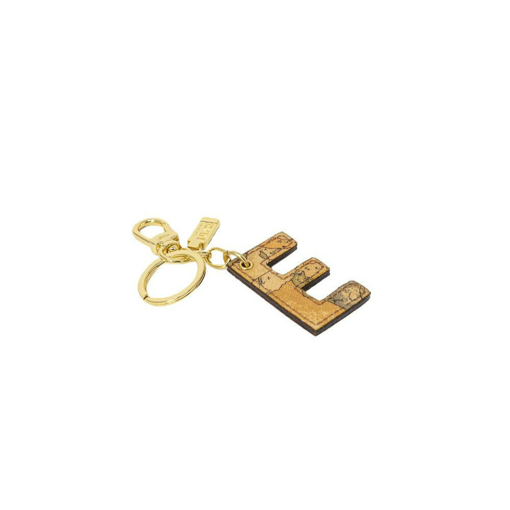 Alviero Martini Prima Classe Beige Leather Keychain Alviero Martini Prima Classe