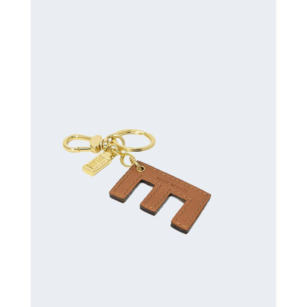 Alviero Martini Prima Classe Beige Leather Keychain Alviero Martini Prima Classe