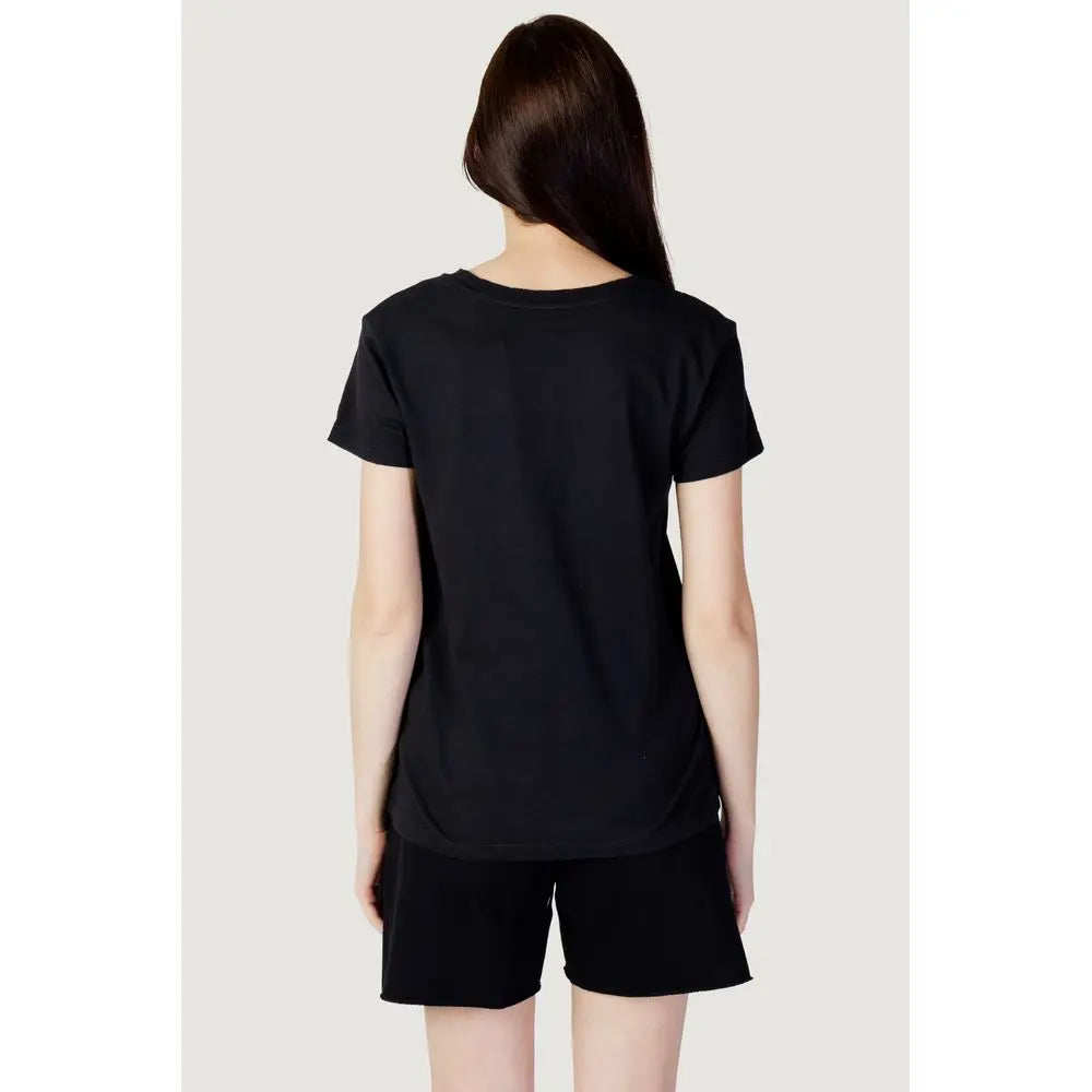 Blauer Black Cotton T-Shirt Blauer