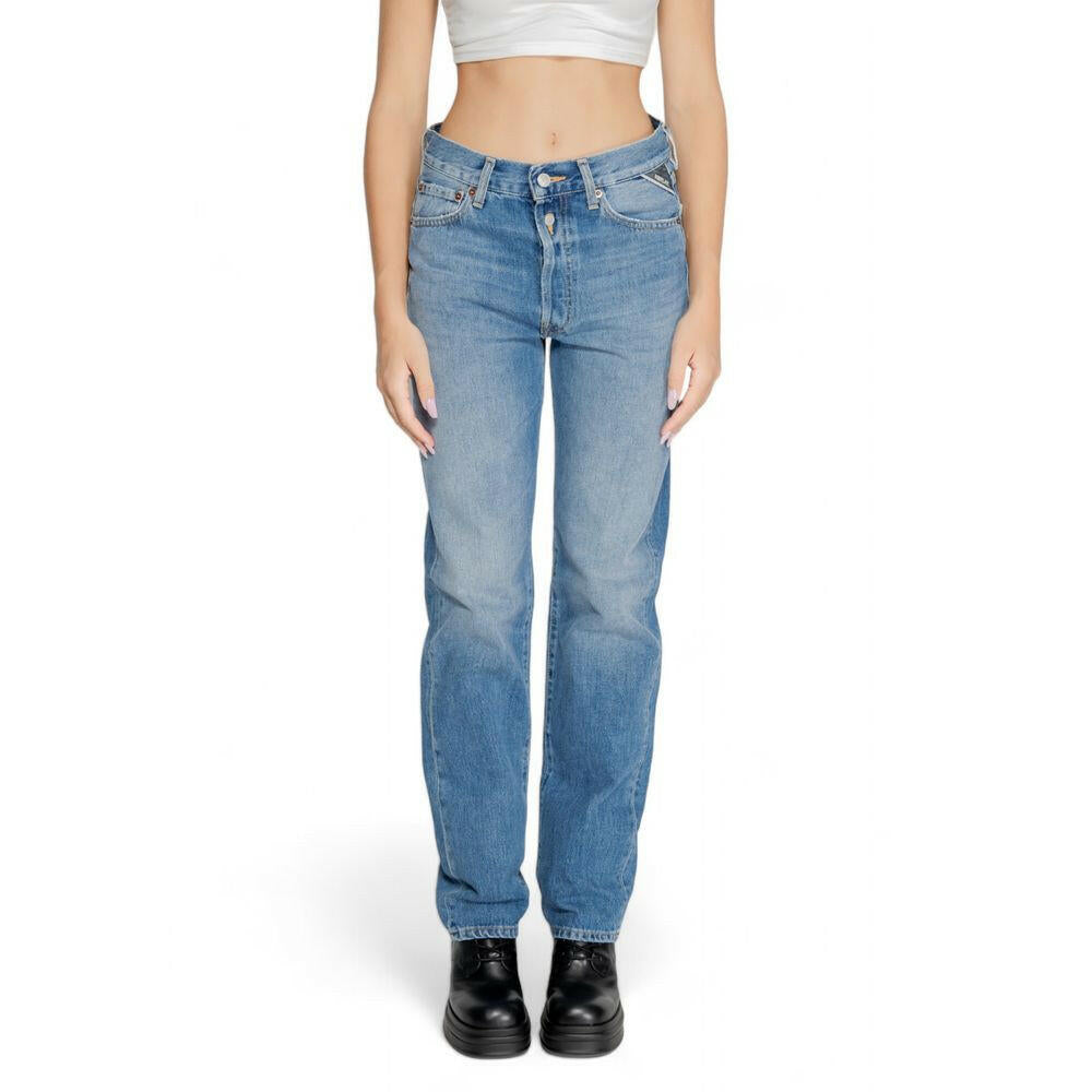 Replay Blue Cotton Mom Jean Replay