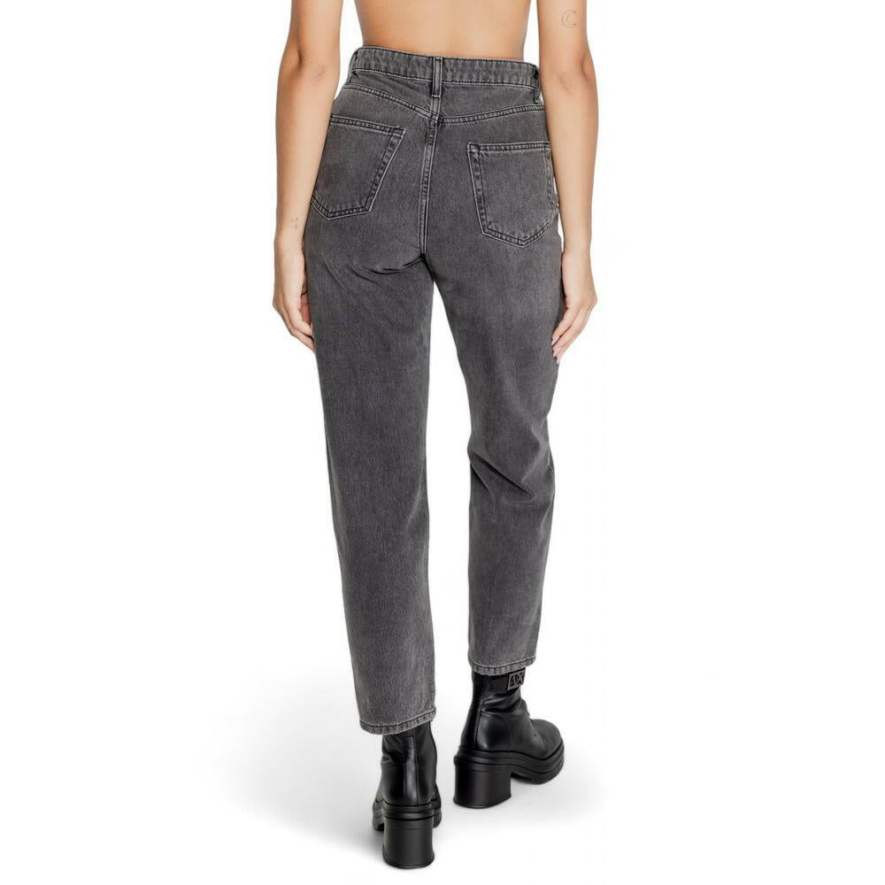 Only Gray Cotton Mom Jean Only