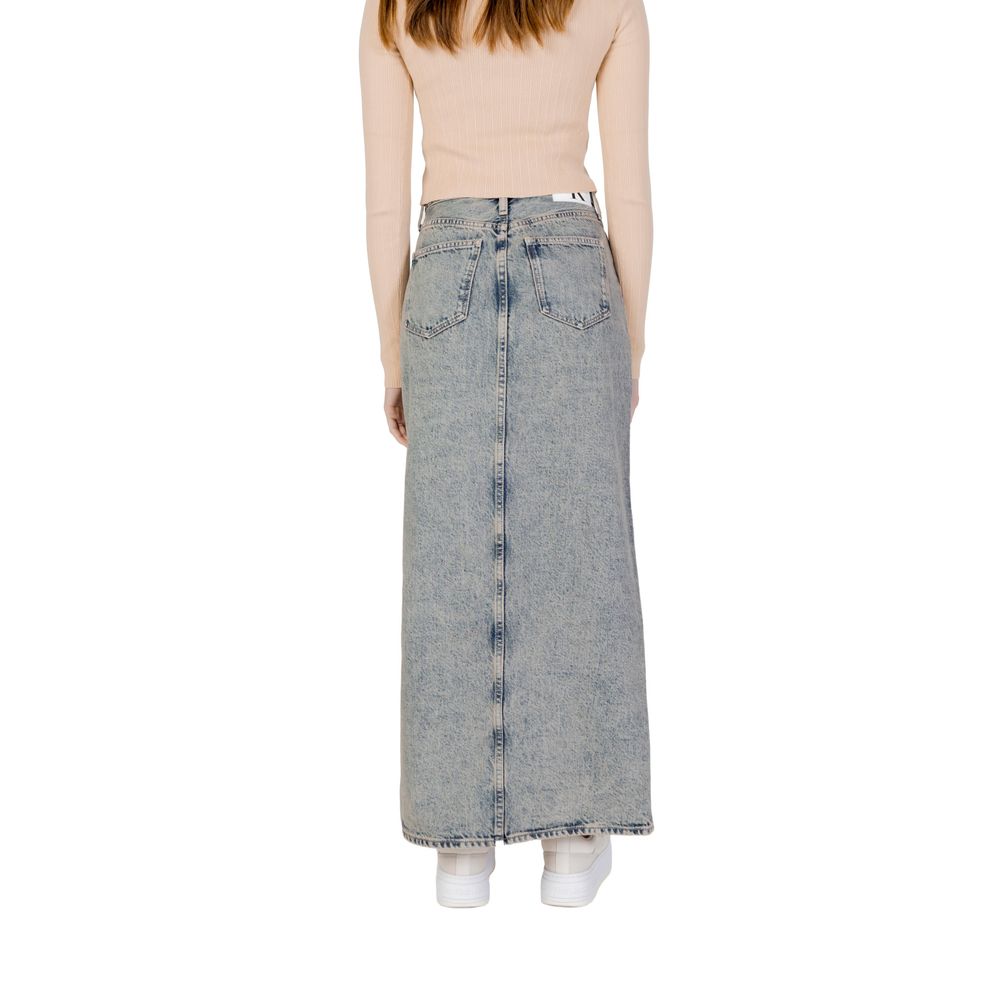Calvin Klein Jeans Blue Cotton Skirt Calvin Klein Jeans